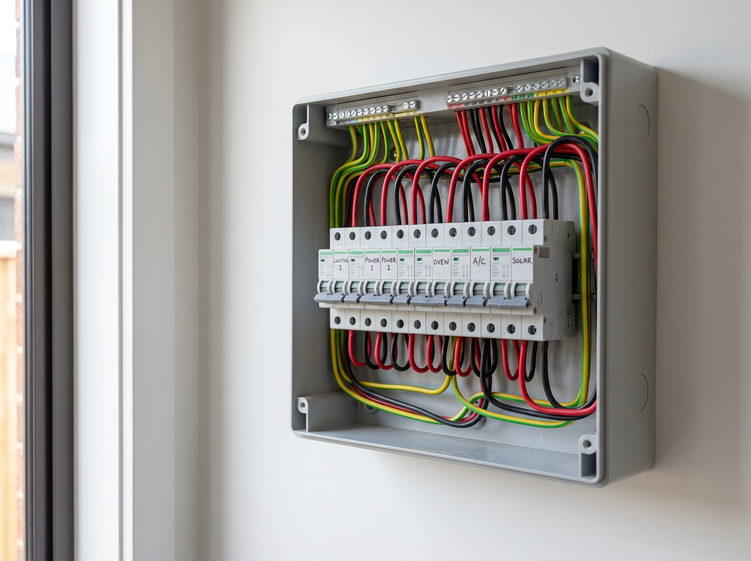 Electrical — Lights and board, same visit
